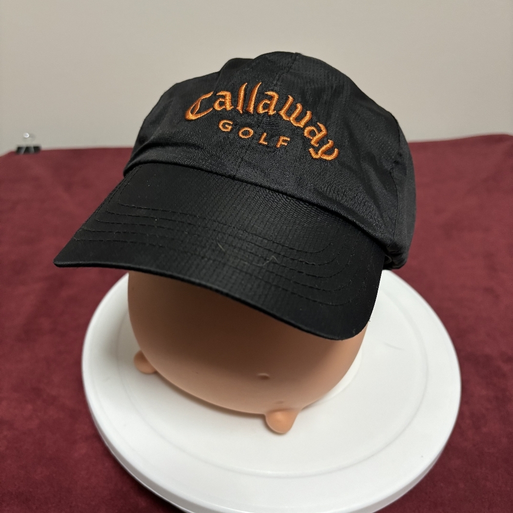 Callaway Orange And Black Strapback Golf Hat